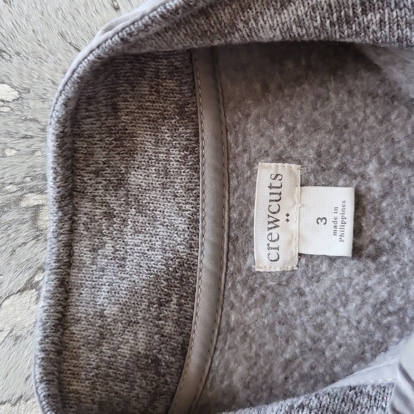 Crewcuts Light Gray Unisex Sweater Fleece Vest Sz3 - Picture 2 of 4